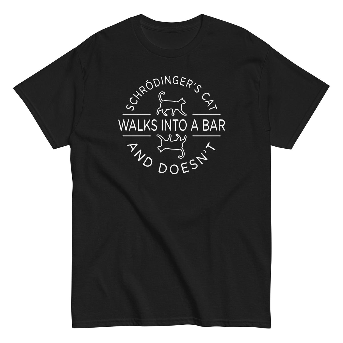 Schrodinger's Cat Walks Into A Bar Men's Classic Tee product image 4