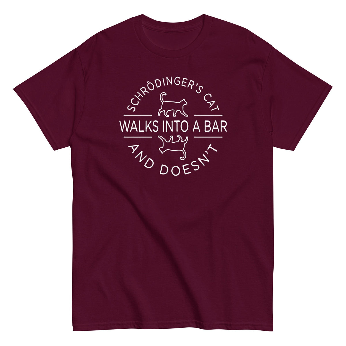 Schrodinger's Cat Walks Into A Bar Men's Classic Tee product image 2