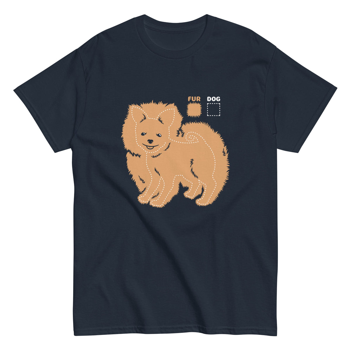Dog vs Fur Pomeranian Men's Classic Tee product image 3