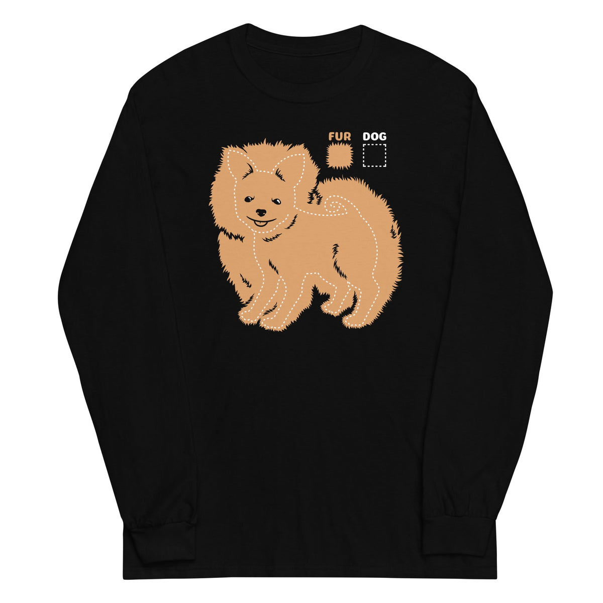 Dog vs Fur Pomeranian Unisex Long Sleeve Tee product image 1