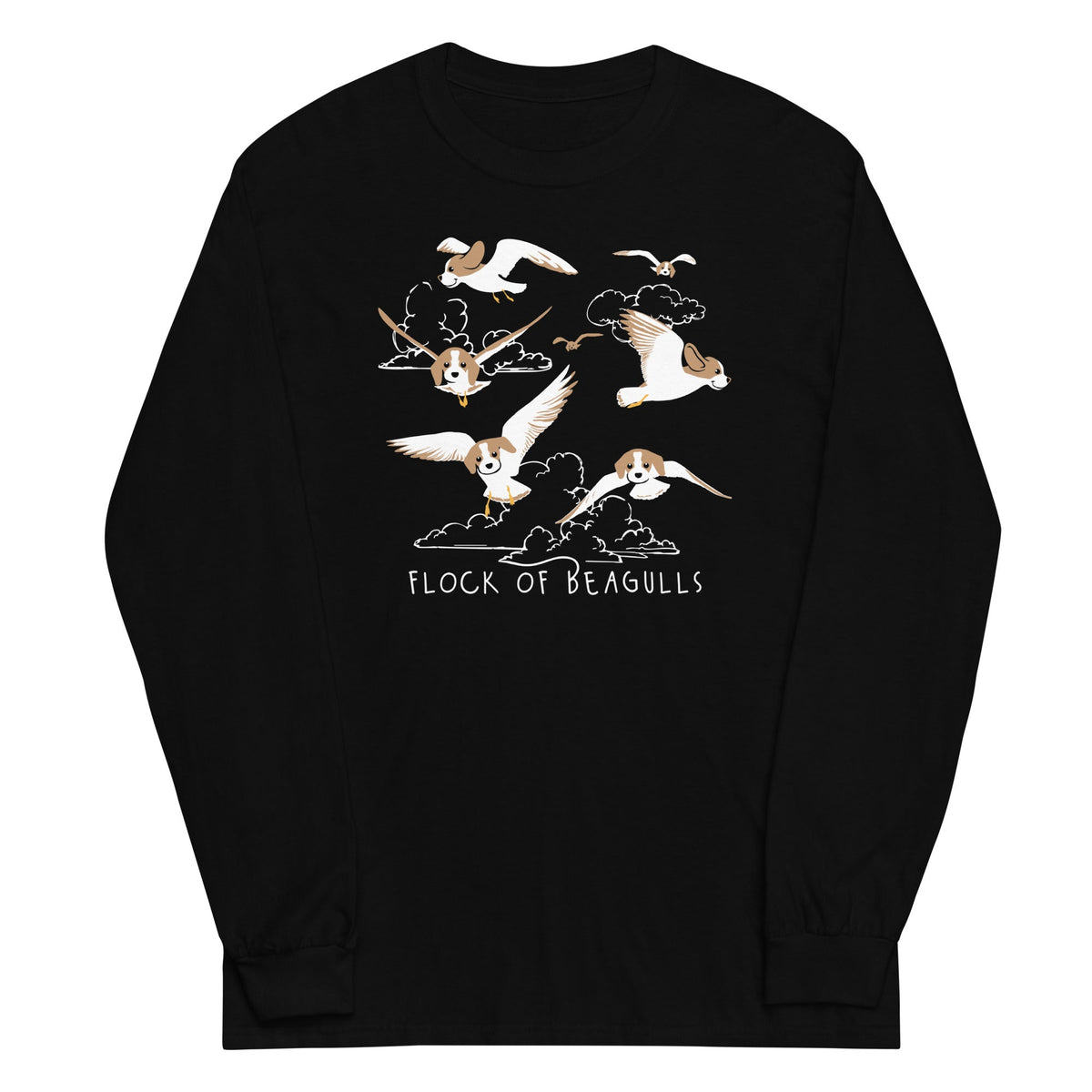Flock Of Beagulls Unisex Long Sleeve Tee product image 1