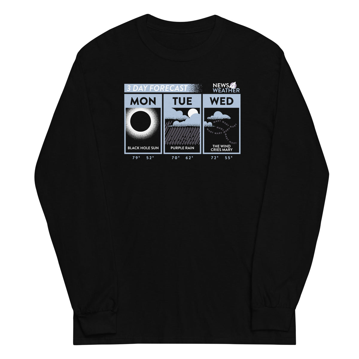 3 Day Forecast Unisex Long Sleeve Tee product image 1