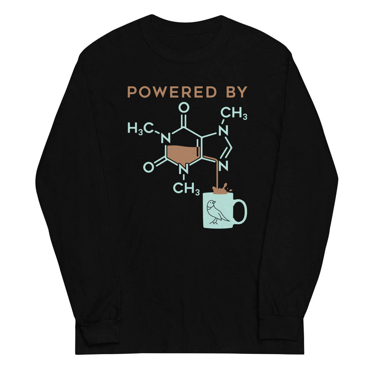 Powered By Caffeine Unisex Long Sleeve Tee product image 1