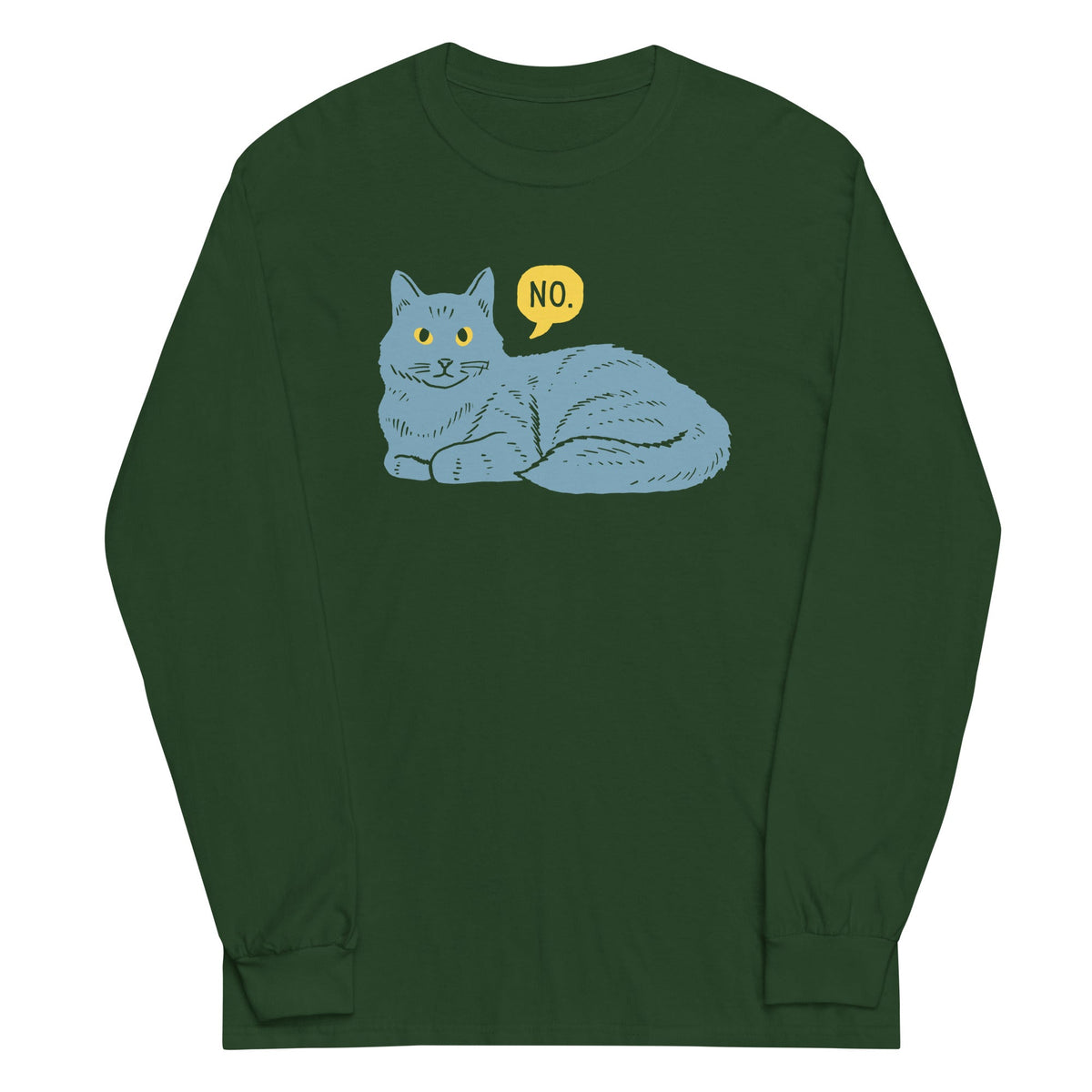 No Cat Unisex Long Sleeve Tee product image 3
