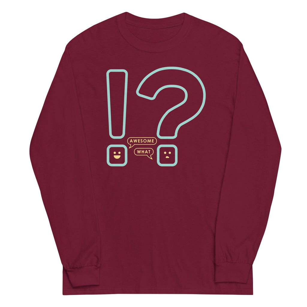 Awesome! What? Unisex Long Sleeve Tee product image 3