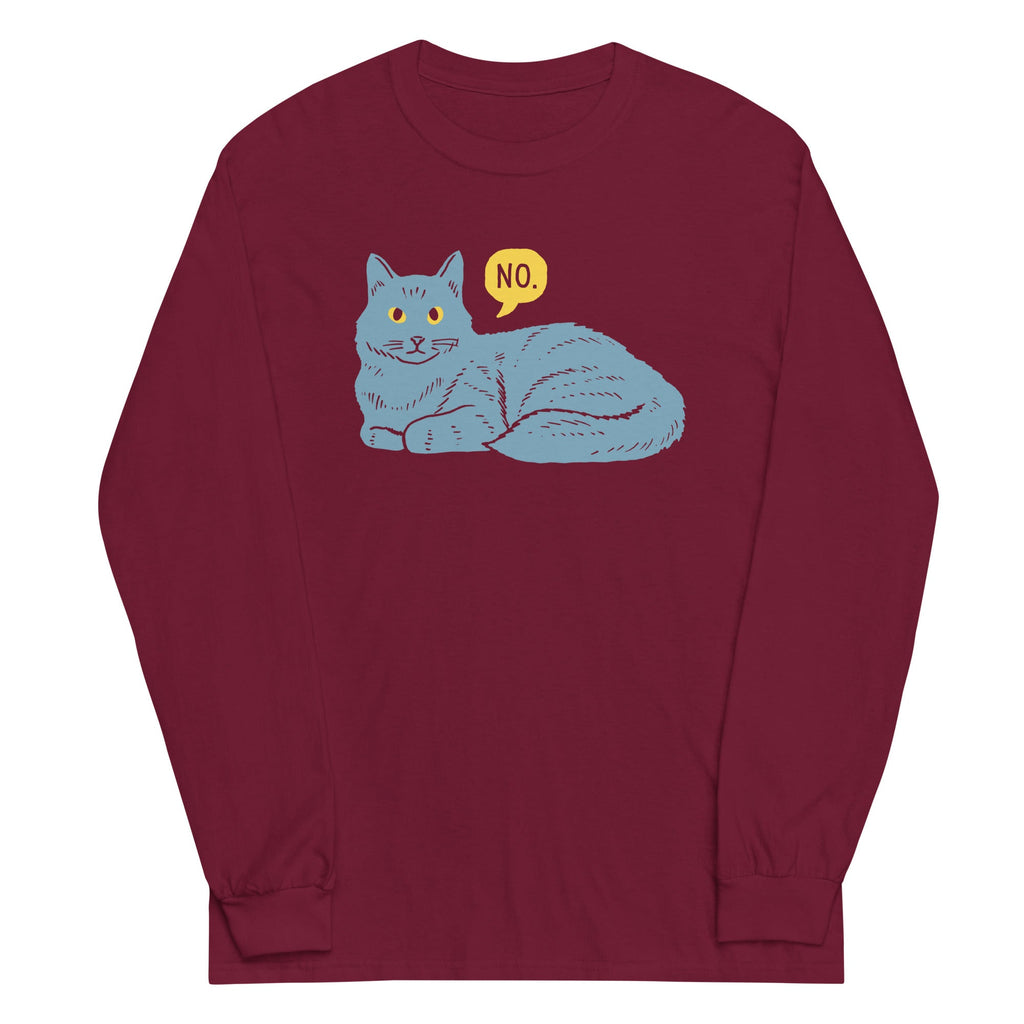 No Cat Unisex Long Sleeve Tee product image 4