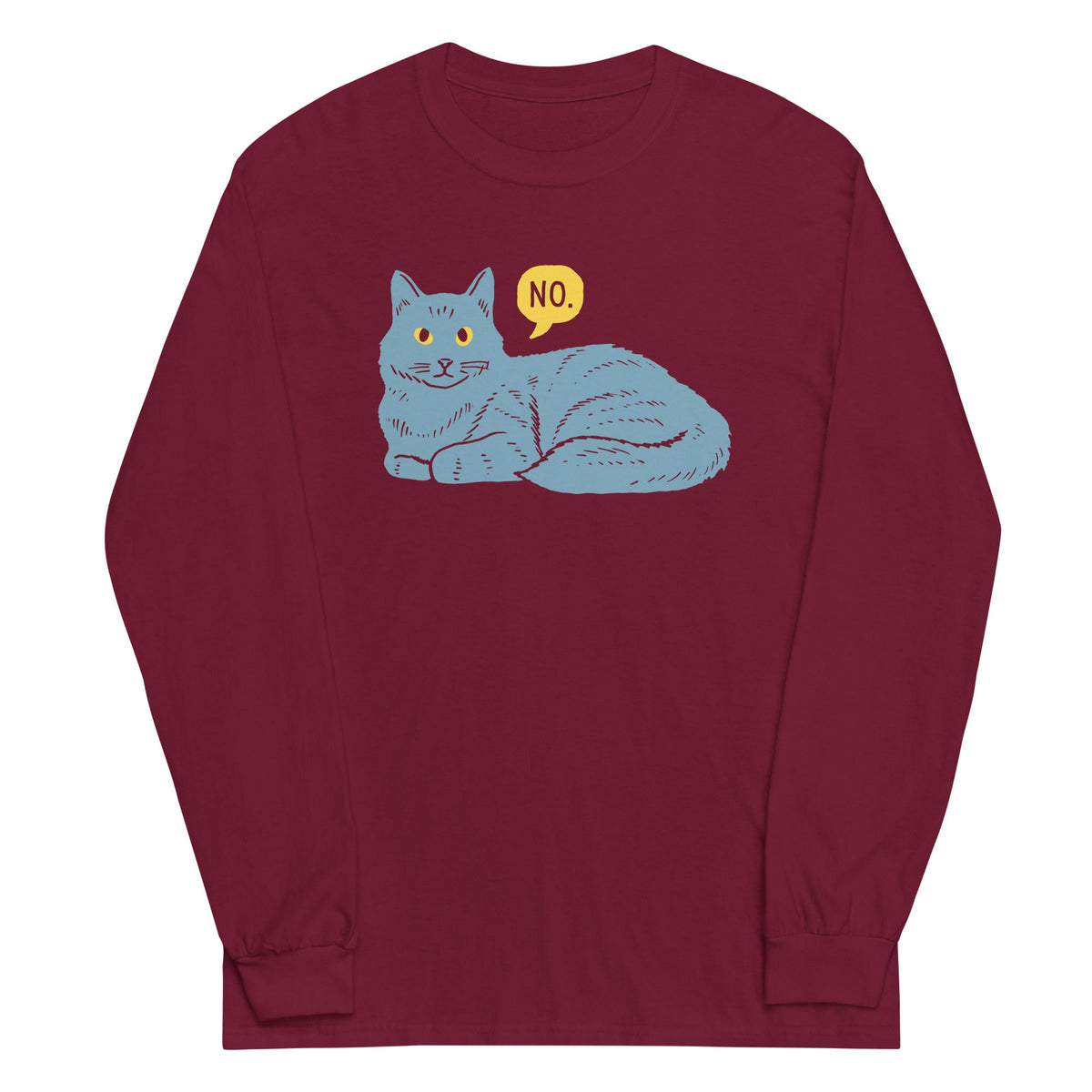 No Cat Unisex Long Sleeve Tee product image 4