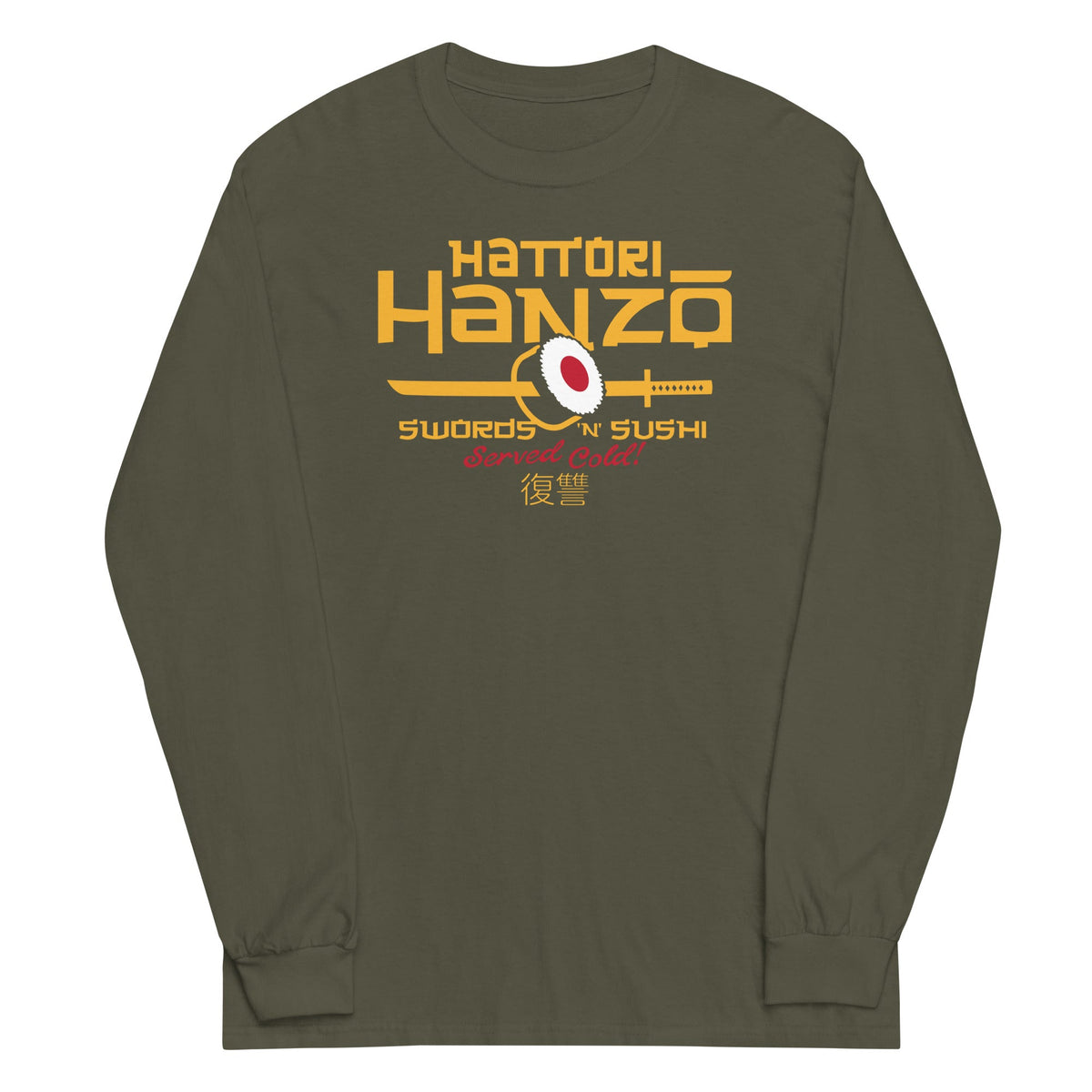 Hattori Hanzo Swords 'n' Sushi Unisex Long Sleeve Tee product image 4