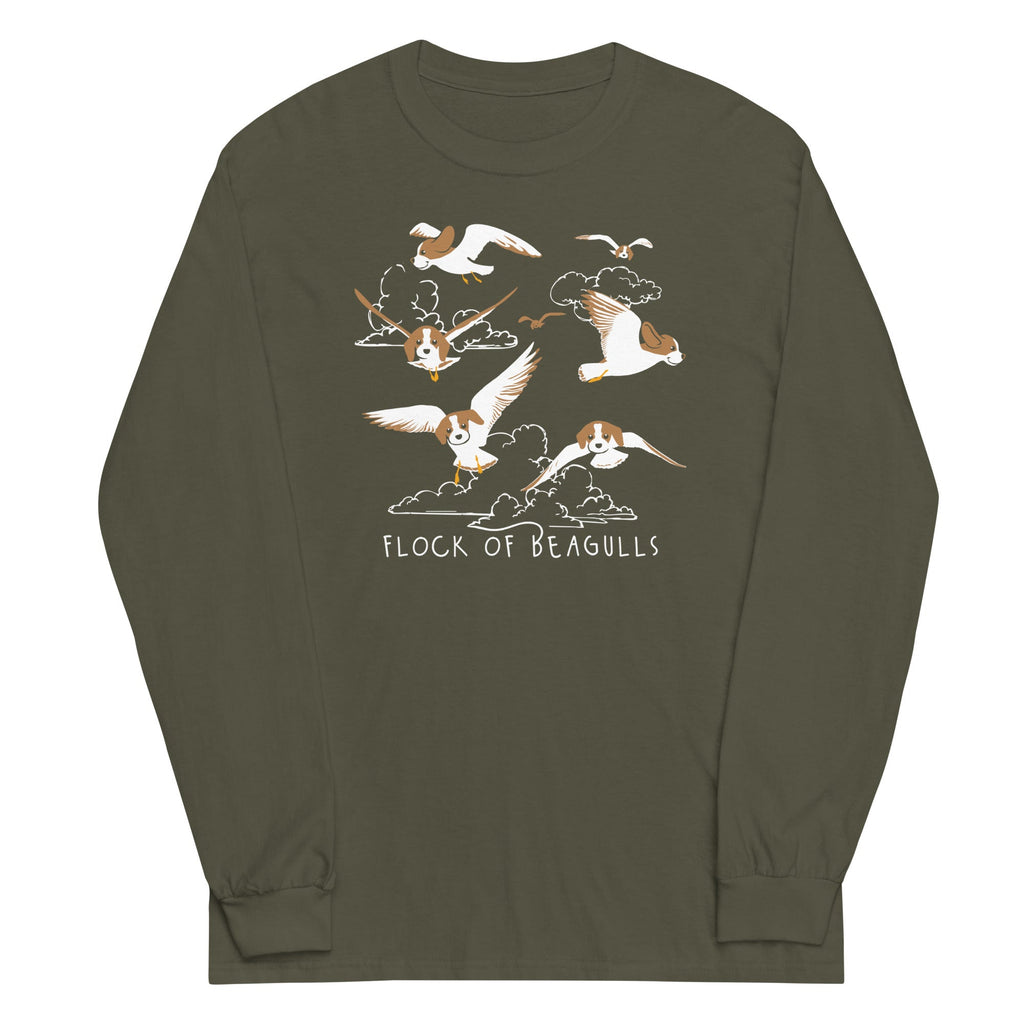 Flock Of Beagulls Unisex Long Sleeve Tee product image 3