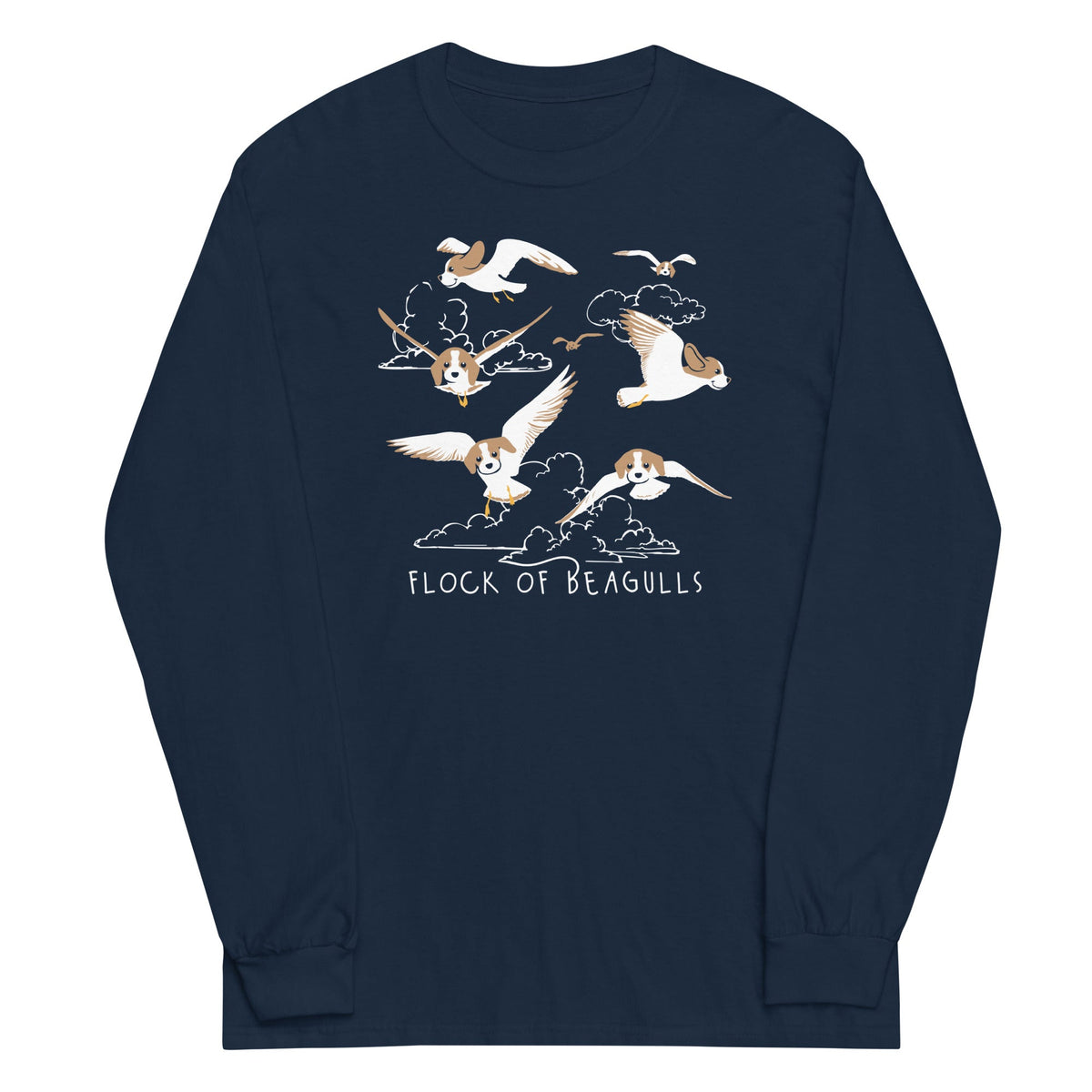 Flock Of Beagulls Unisex Long Sleeve Tee product image 2