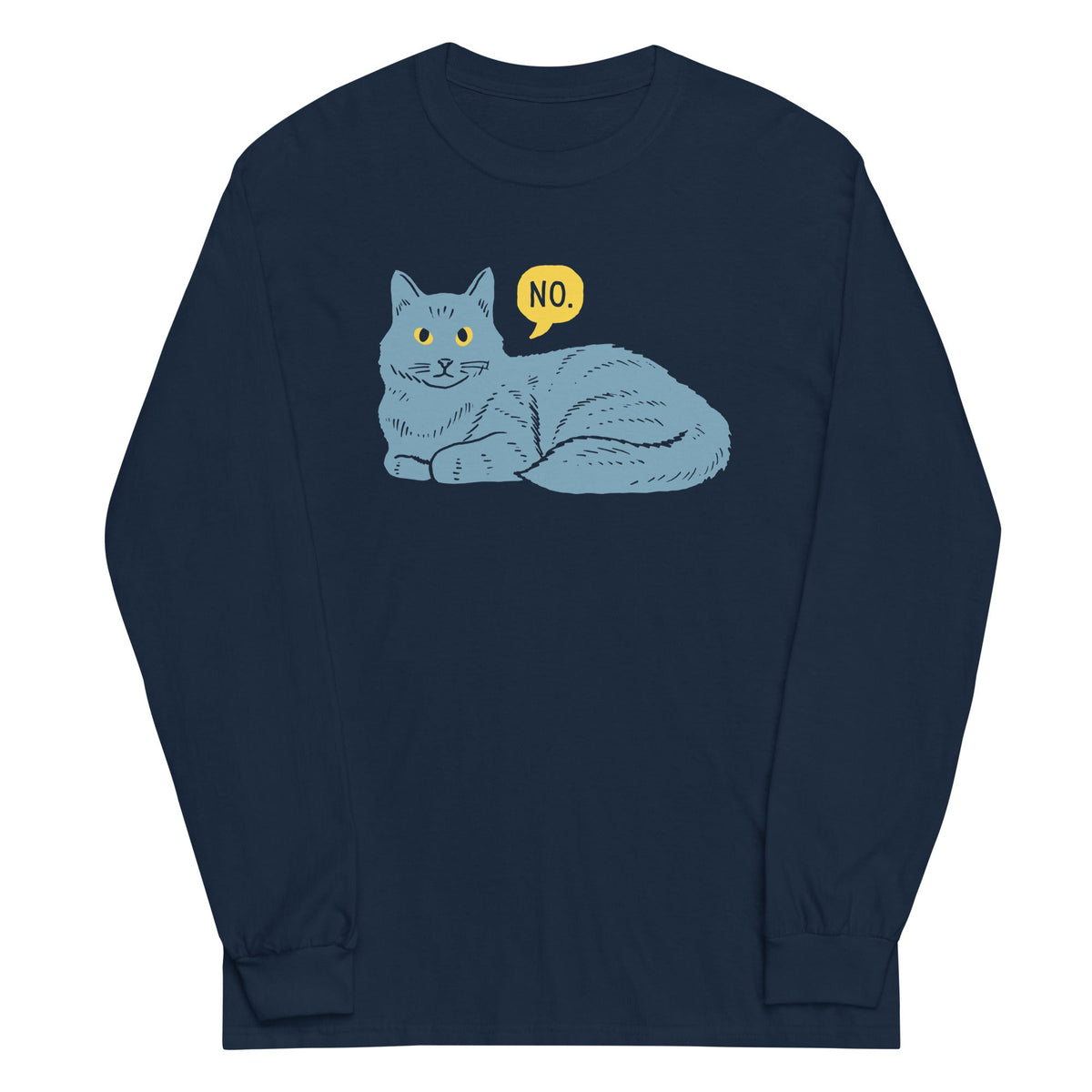 No Cat Unisex Long Sleeve Tee product image 2