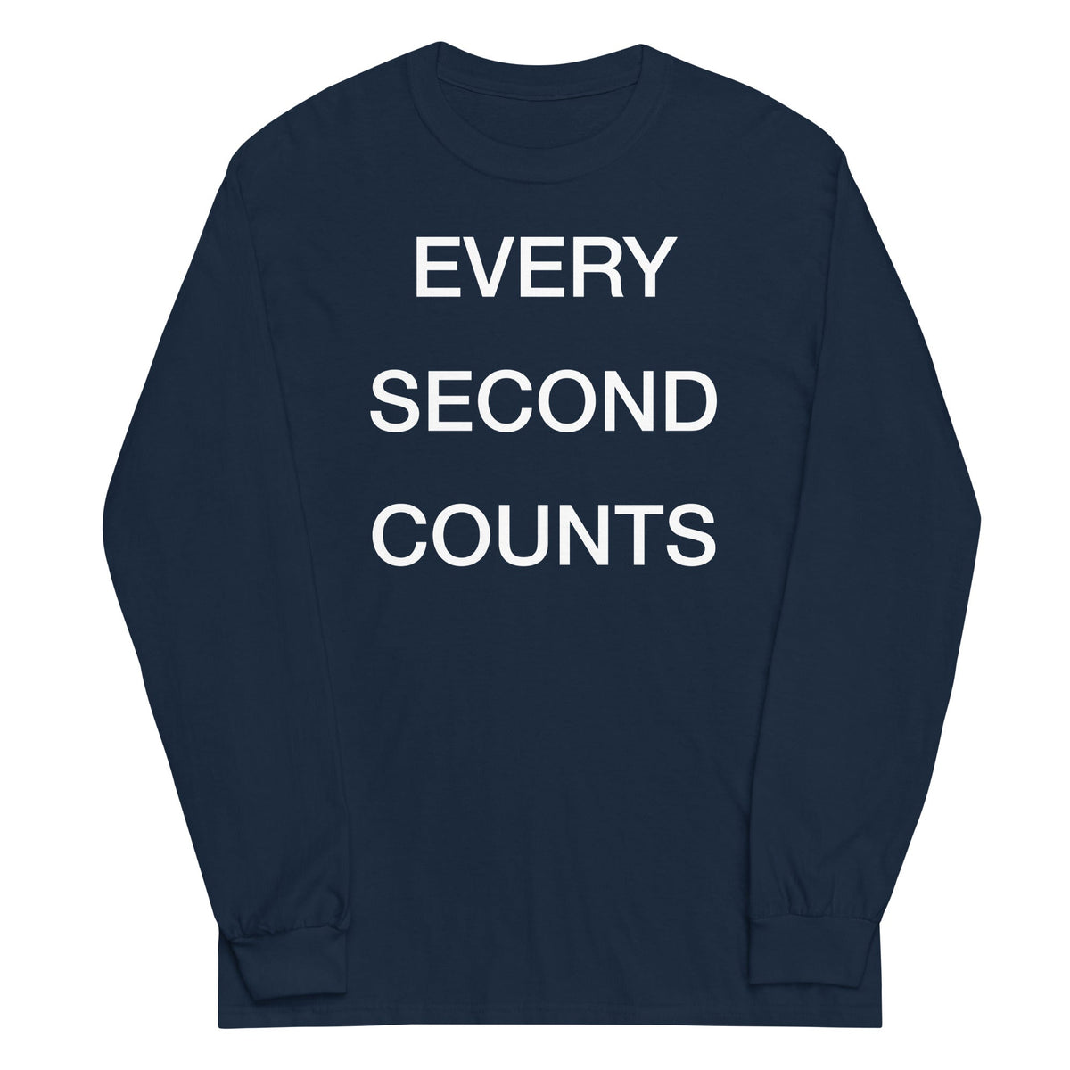 Every Second Counts Unisex Long Sleeve Tee product image 1