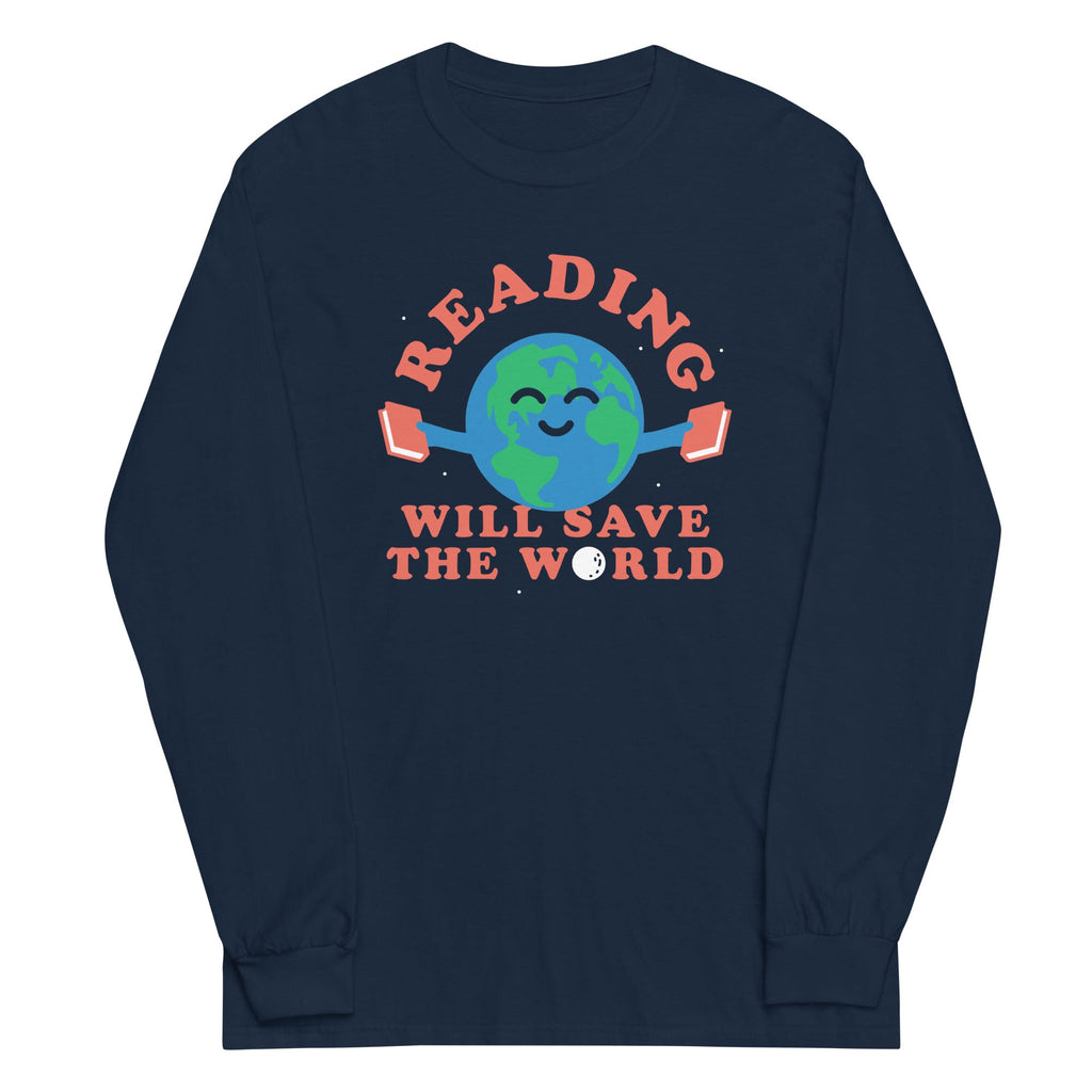 Reading Will Save The World Unisex Long Sleeve Tee product image 2