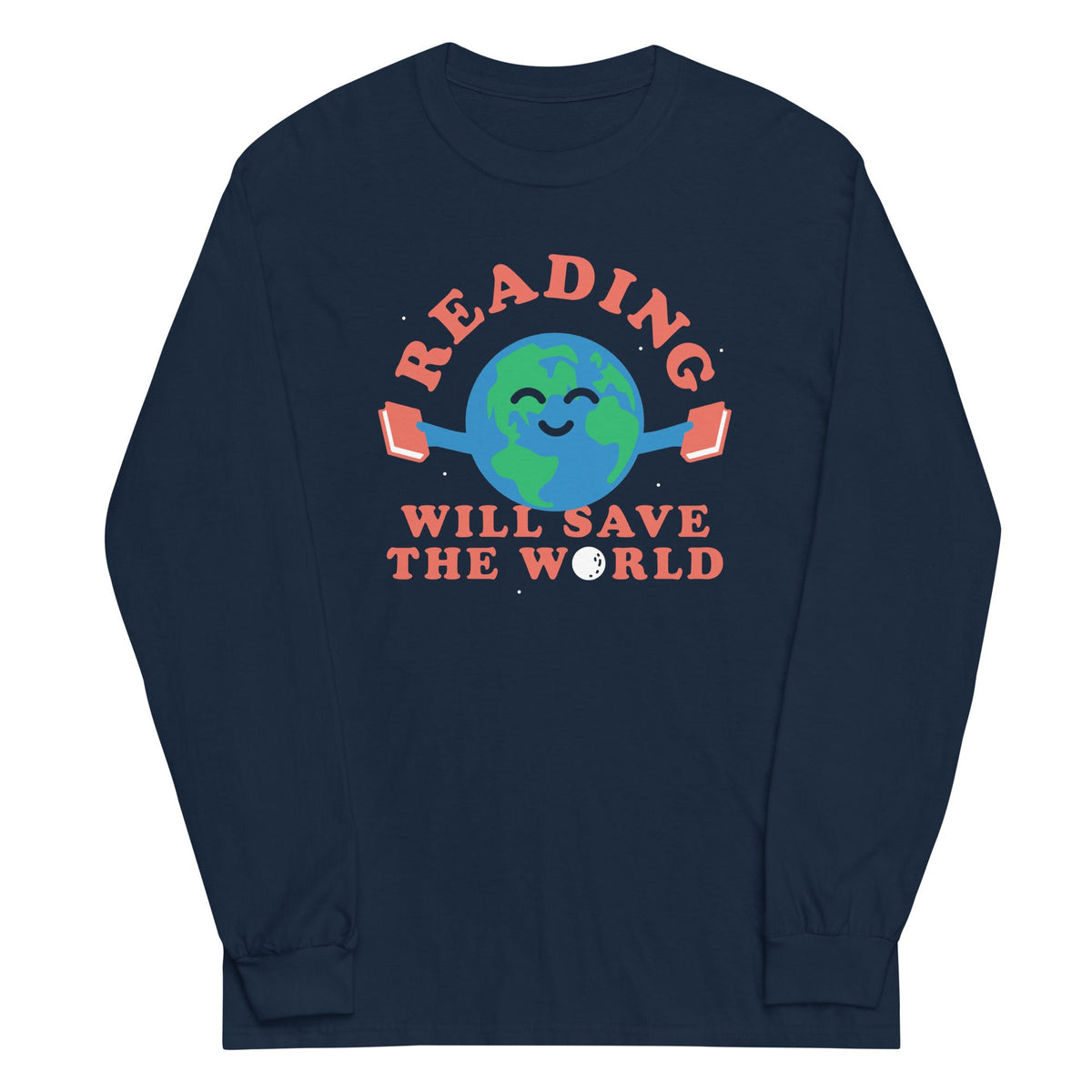 Reading Will Save The World Unisex Long Sleeve Tee product image 2