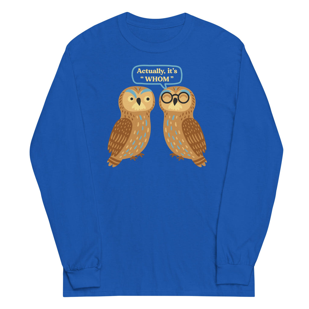 Actually, It's Whom Unisex Long Sleeve Tee product image 6