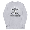 Here For The Cats, Humans Are Gross Unisex Long Sleeve Tee product image 1