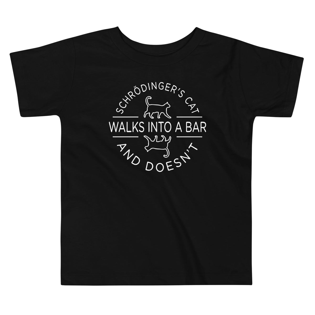 Schrodinger's Cat Walks Into A Bar Kid's Toddler Tee product image 1