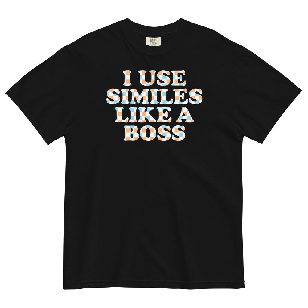 I Use Similes Like A Boss Men's Relaxed Fit Tee product image 2