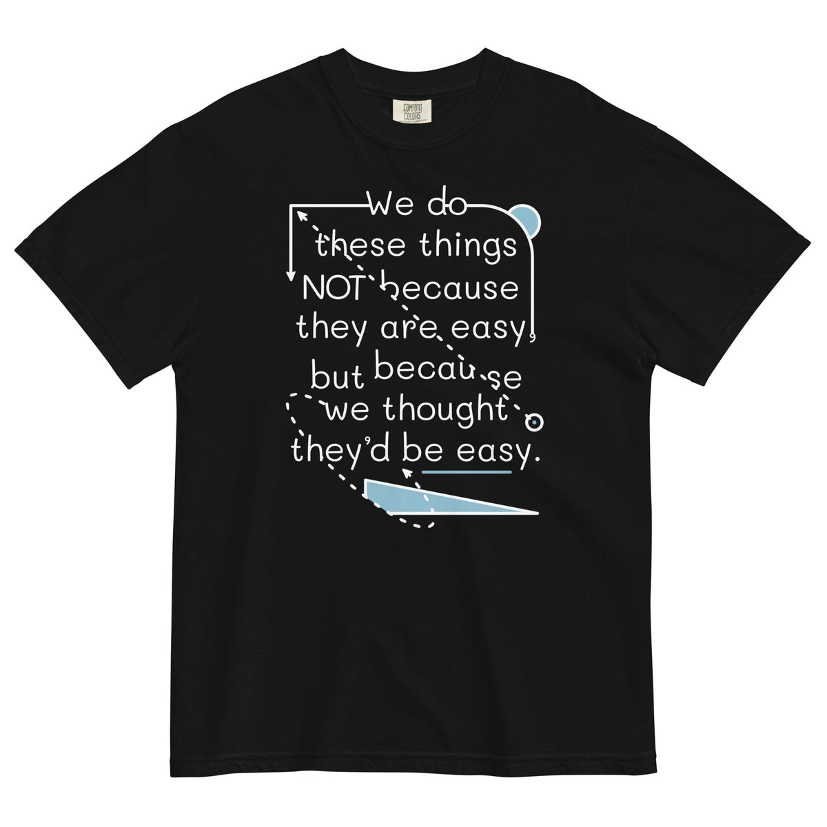 We Do These Things Not Because They Are Easy Men's Relaxed product image 2