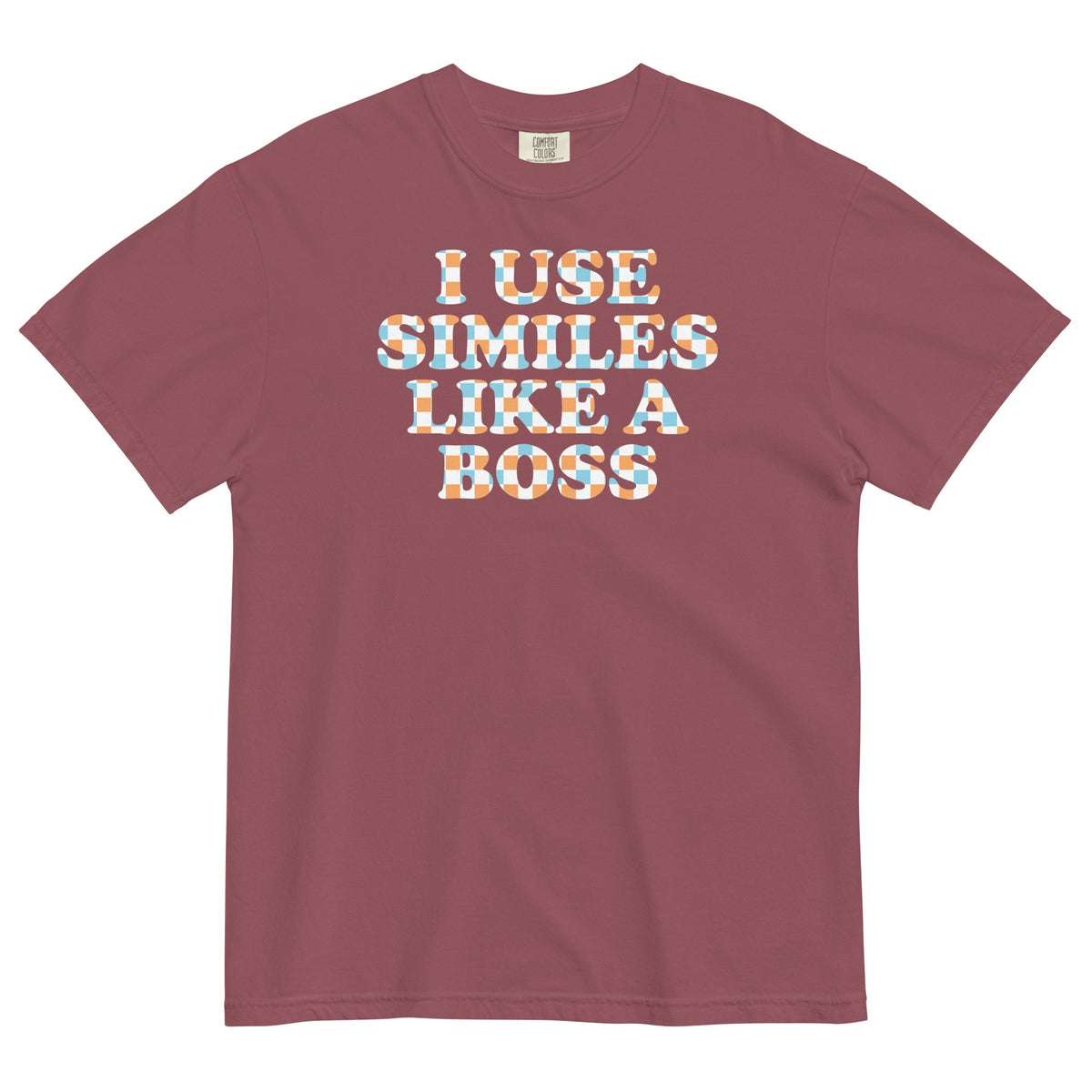 I Use Similes Like A Boss Men's Relaxed Fit Tee product image 3