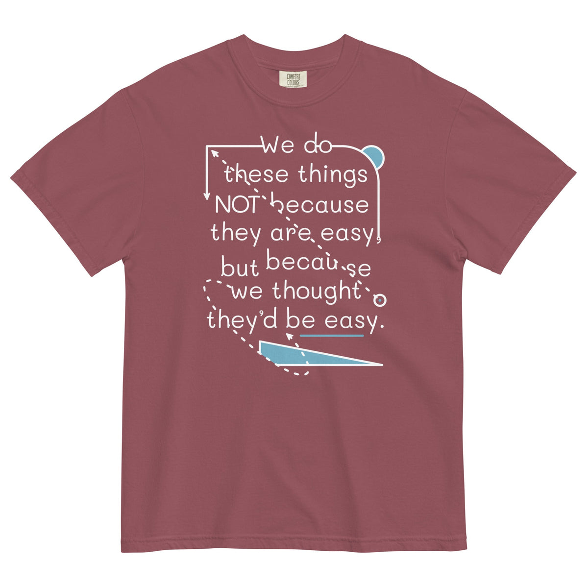 We Do These Things Not Because They Are Easy Men's Relaxed product image 3