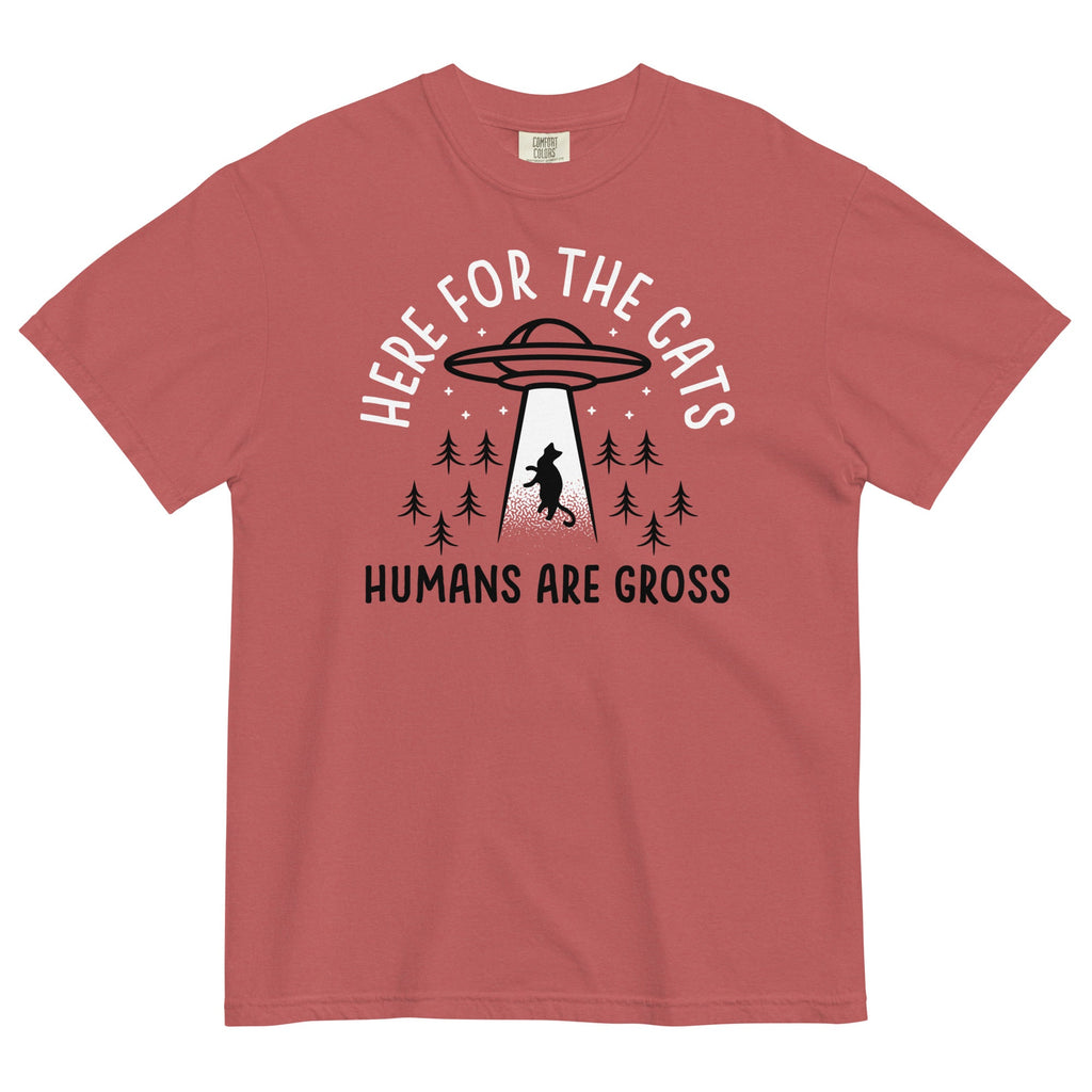Here For The Cats, Humans Are Gross Men's Relaxed Fit Tee product image 3