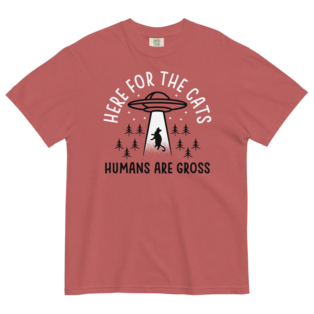 Here For The Cats, Humans Are Gross Men's Relaxed Fit Tee product image 3