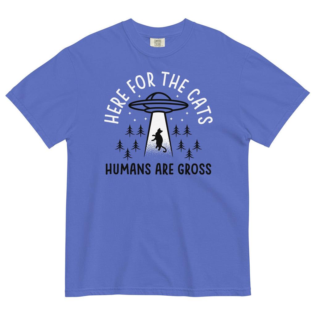 Here For The Cats, Humans Are Gross Men's Relaxed Fit Tee product image 4
