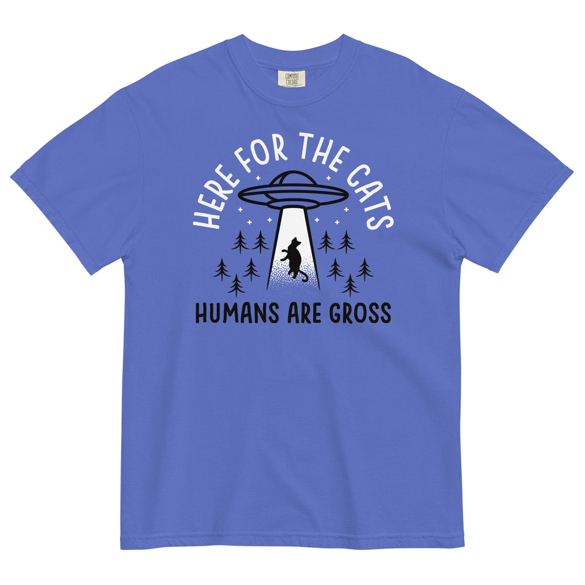 Here For The Cats, Humans Are Gross Men's Relaxed Fit Tee product image 4