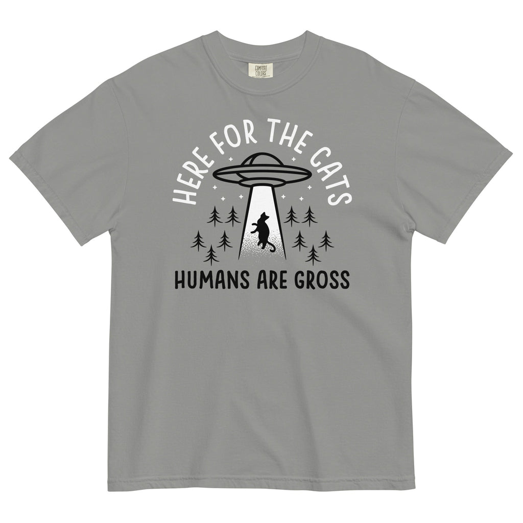 Here For The Cats, Humans Are Gross Men's Relaxed Fit Tee product image 1