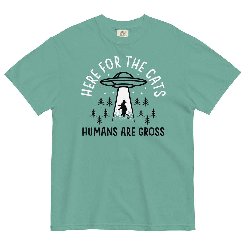 Here For The Cats, Humans Are Gross Men's Relaxed Fit Tee product image 2