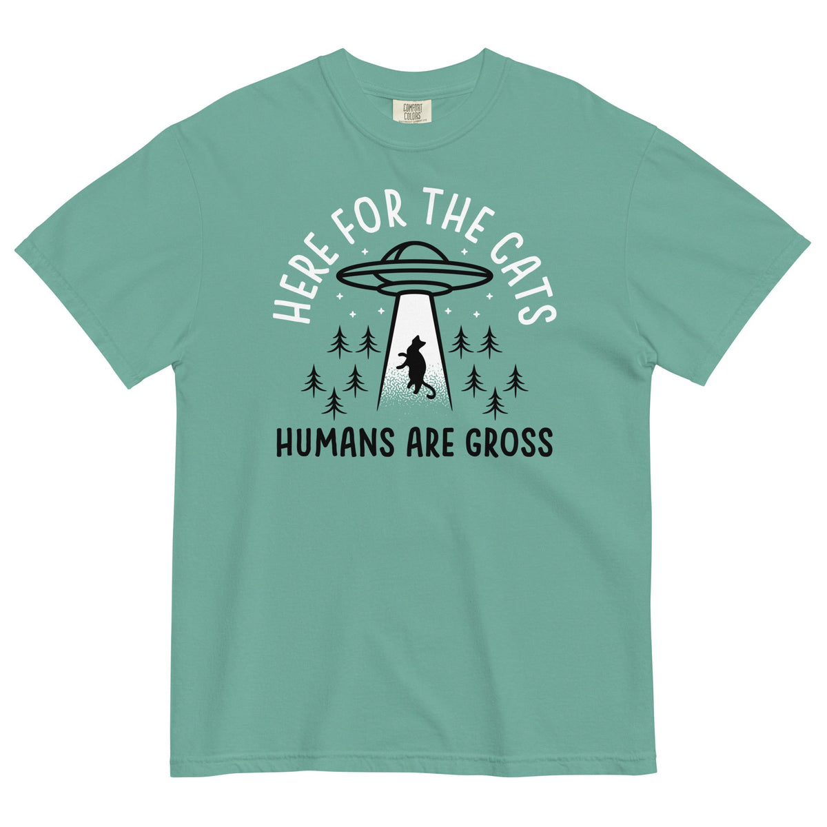 Here For The Cats, Humans Are Gross Men's Relaxed Fit Tee product image 2