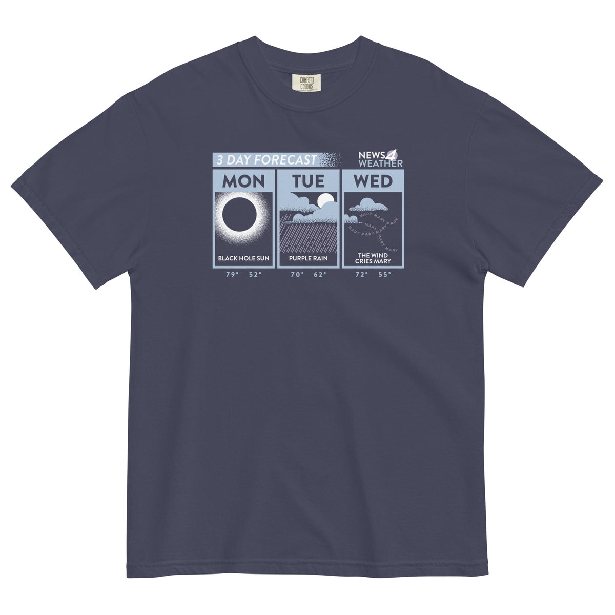3 Day Forecast Men's Relaxed Fit Tee product image 2