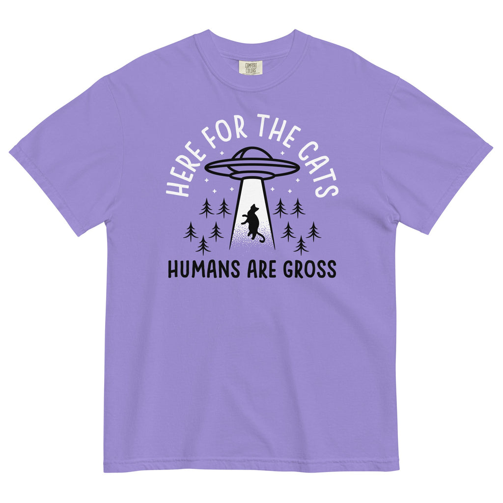 Here For The Cats, Humans Are Gross Men's Relaxed Fit Tee product image 5