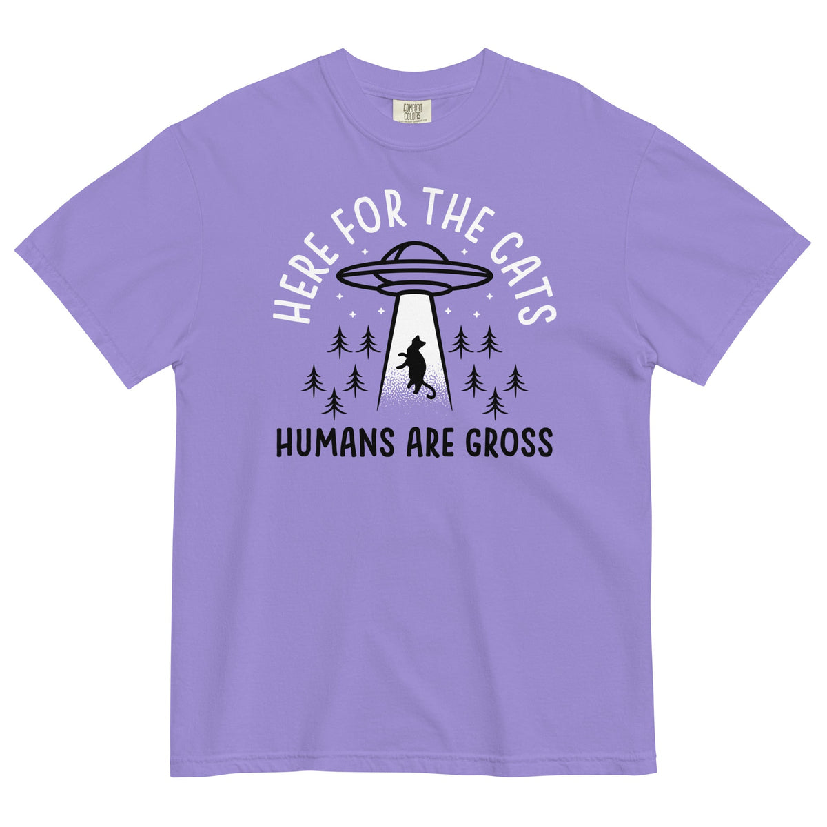 Here For The Cats, Humans Are Gross Men's Relaxed Fit Tee product image 5