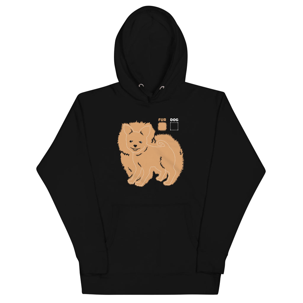 Dog vs Fur Pomeranian Unisex Hoodie product image 2