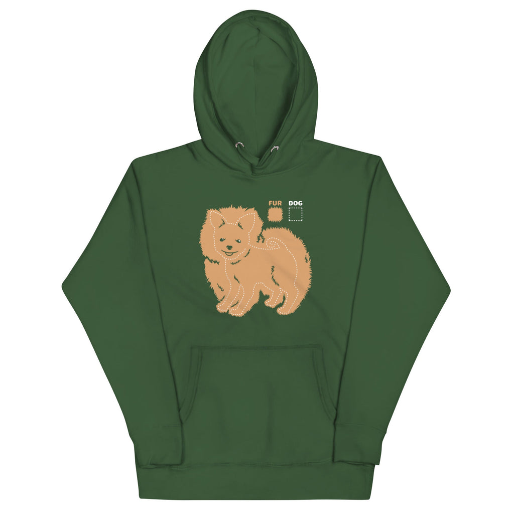 Dog vs Fur Pomeranian Unisex Hoodie product image 5