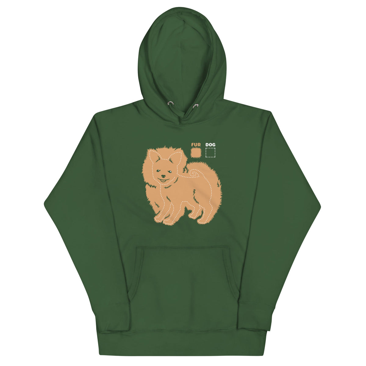 Dog vs Fur Pomeranian Unisex Hoodie product image 5