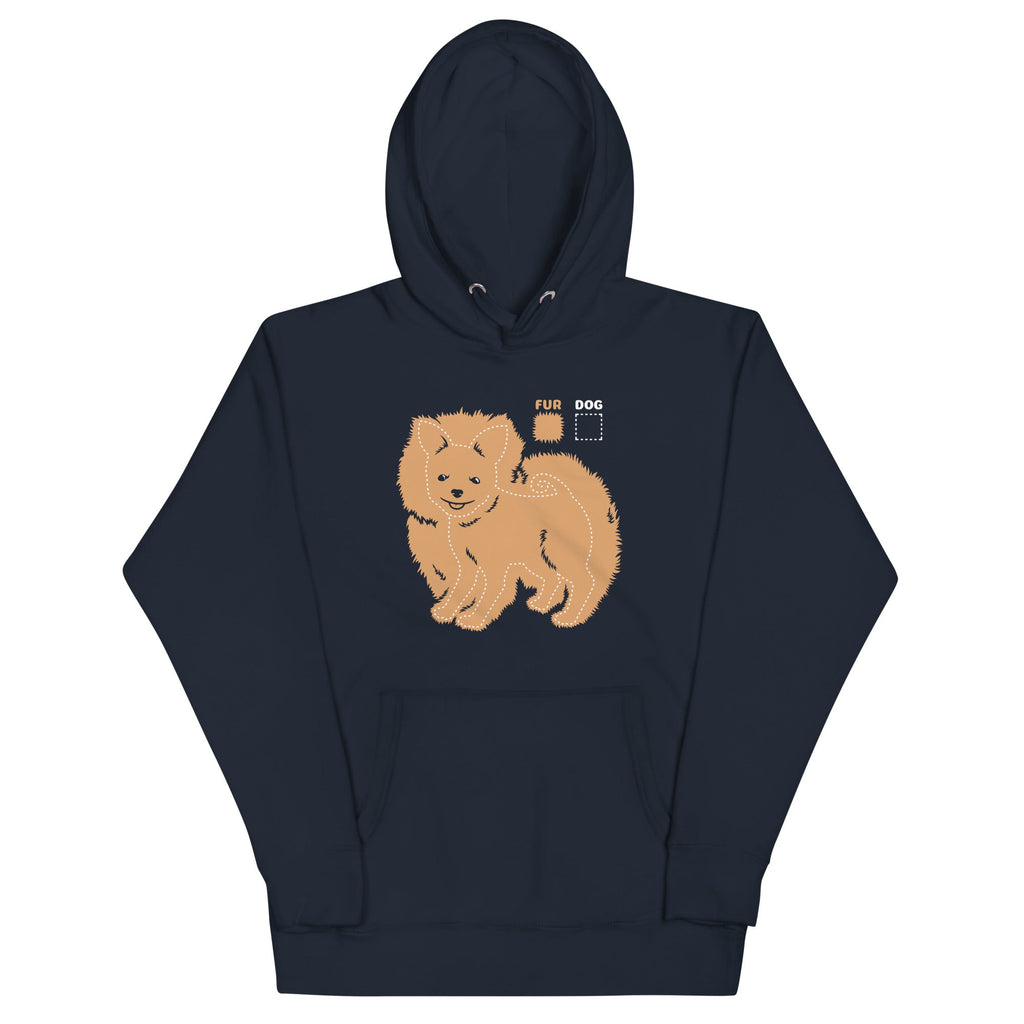 Dog vs Fur Pomeranian Unisex Hoodie product image 3