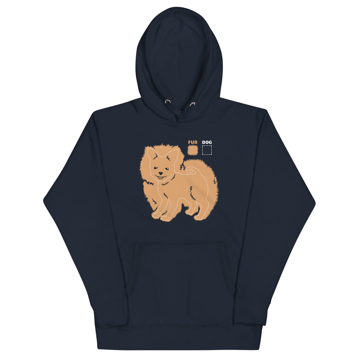 Dog vs Fur Pomeranian Unisex Hoodie product image 3