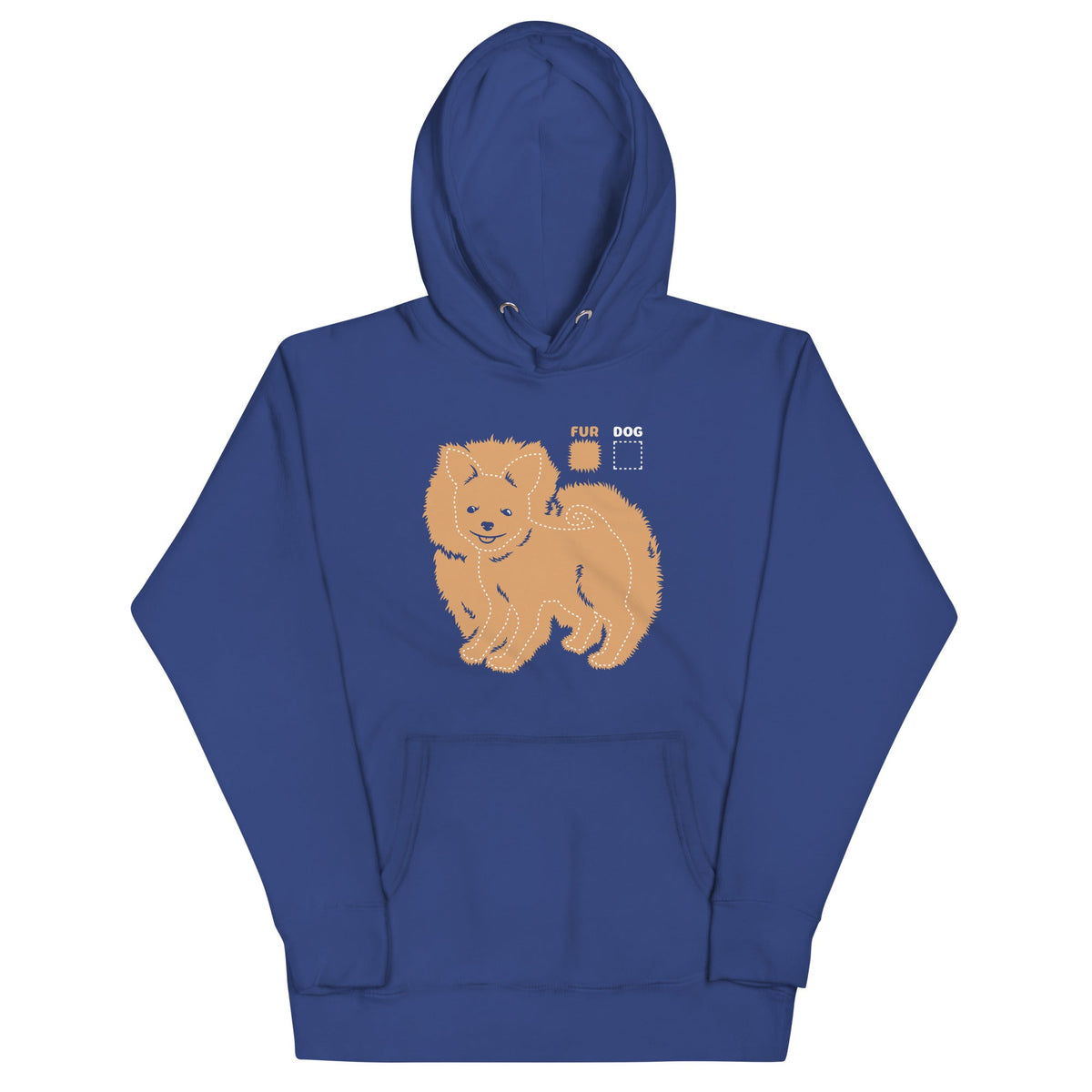 Dog vs Fur Pomeranian Unisex Hoodie product image 4