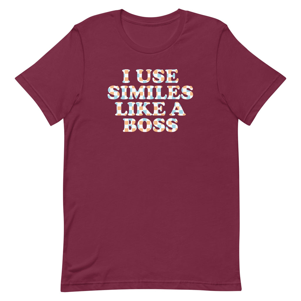I Use Similes Like A Boss Men's Signature Tee product image 3