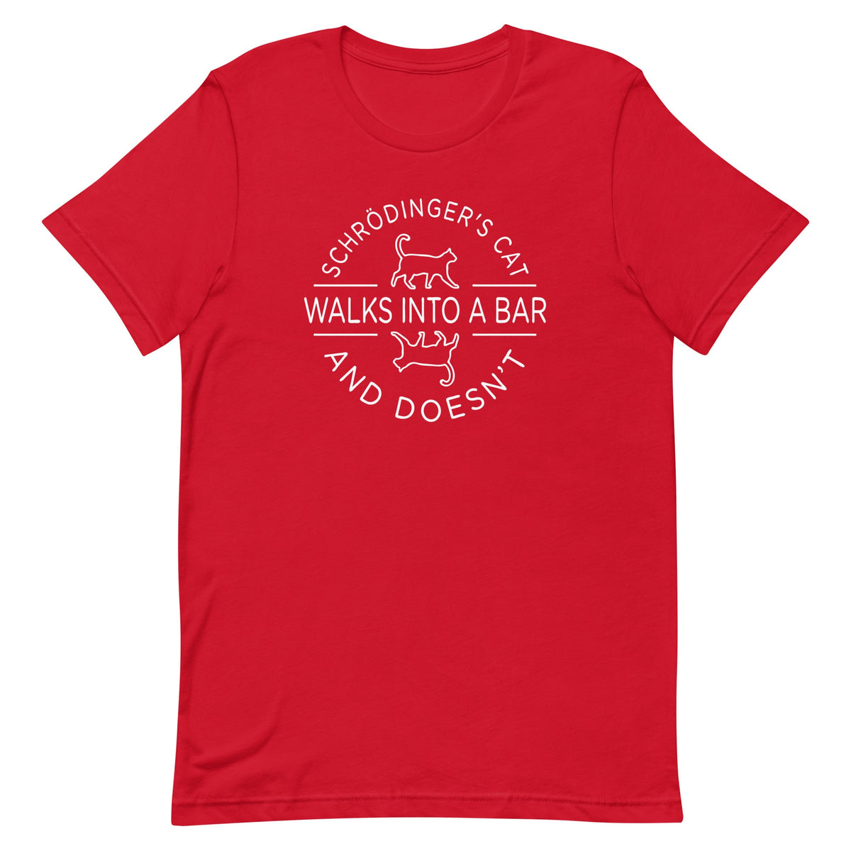Schrodinger's Cat Walks Into A Bar Men's Signature Tee product image 3