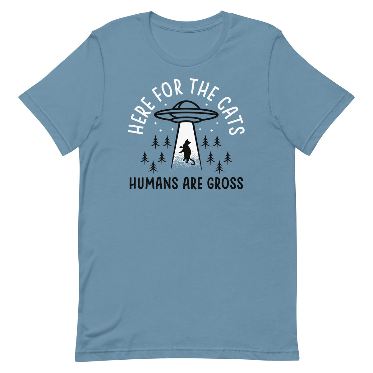 Here For The Cats, Humans Are Gross Men's Signature Tee product image 2