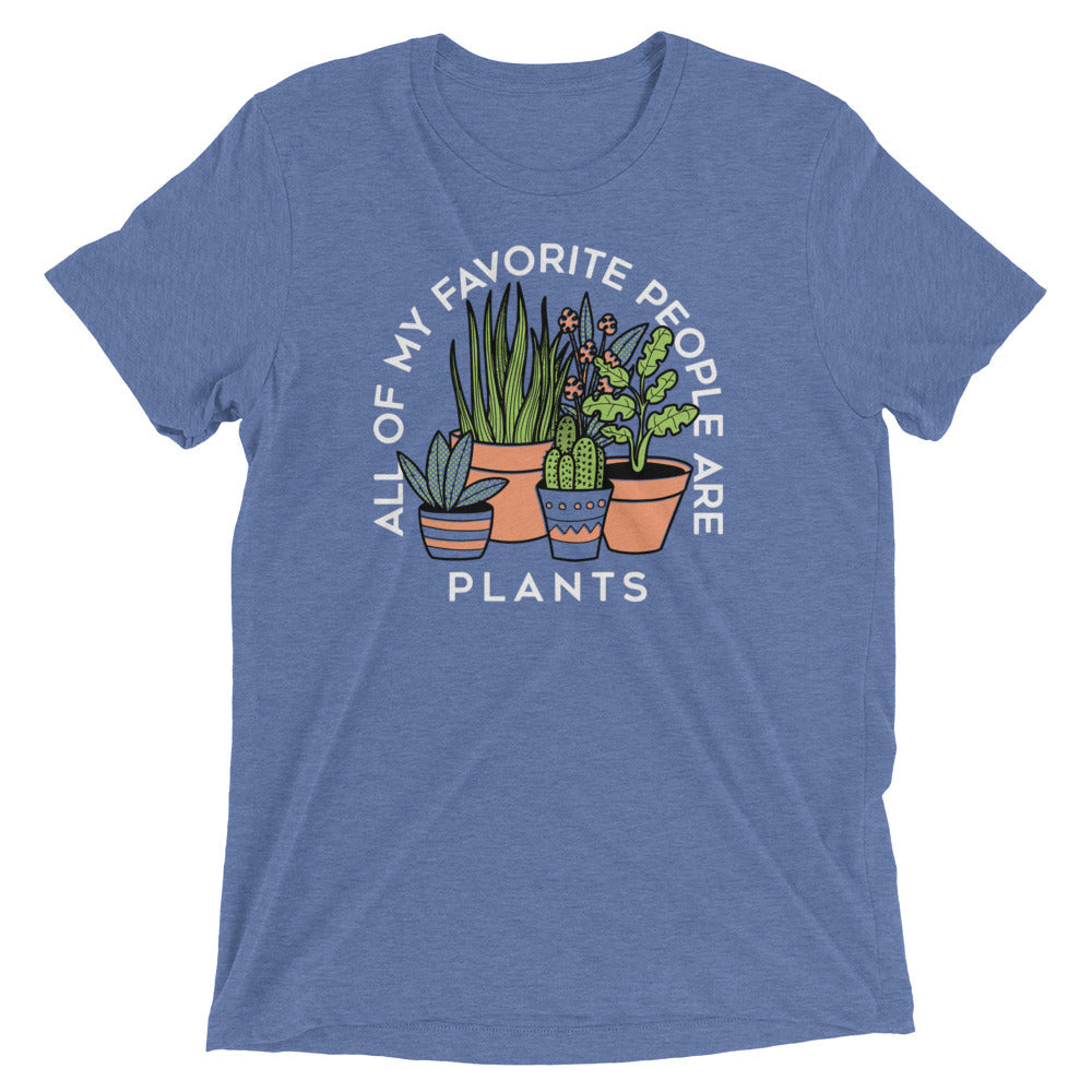 All Of My Favorite People Are Plants Men's Tri-Blend Tee product image 4