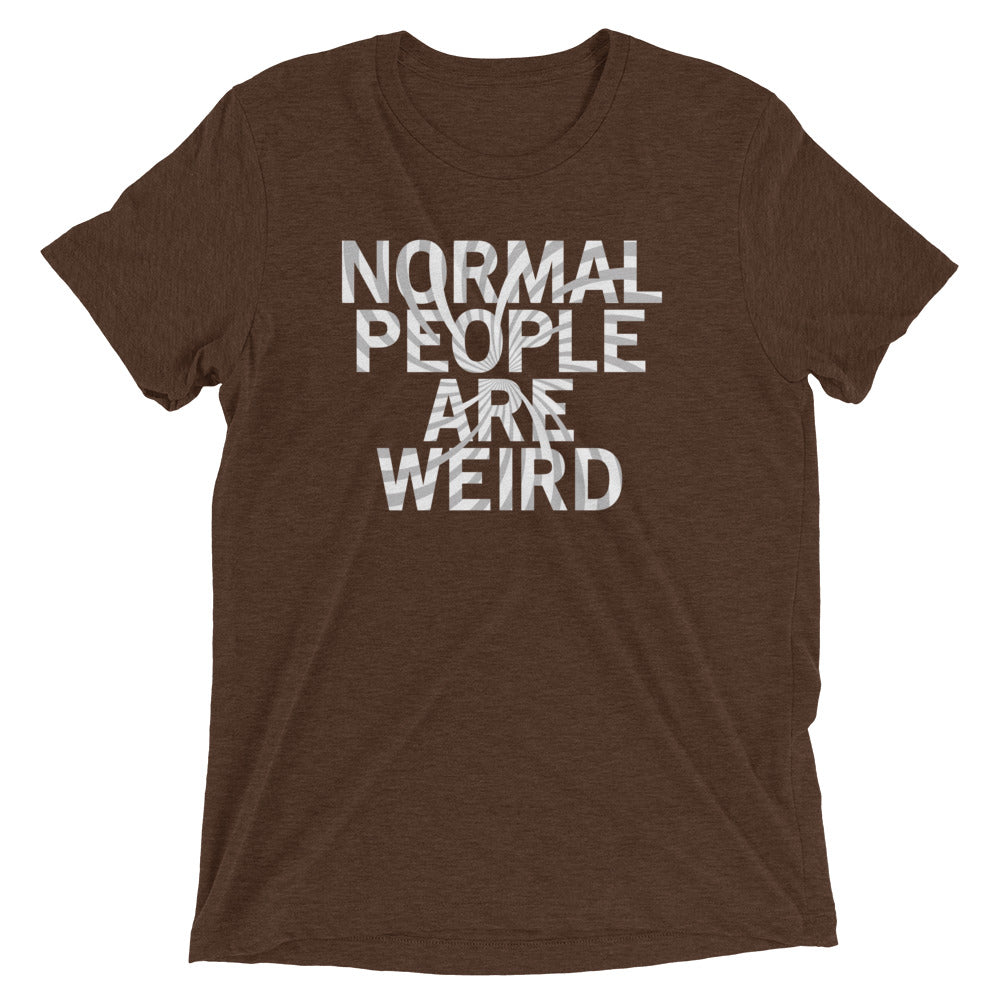 Normal People Are Weird Men's Tri-Blend Tee product image 3