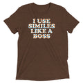 I Use Similes Like A Boss Men's Tri-Blend Tee product image 1