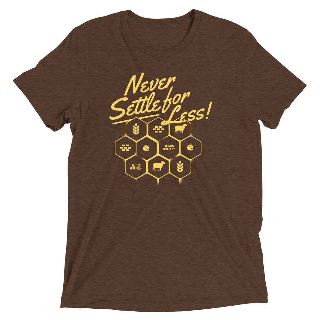 Never Settle For Less Men's Tri-Blend Tee product image 3