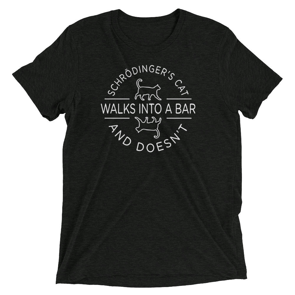 Schrodinger's Cat Walks Into A Bar Men's Tri-Blend Tee product image 2