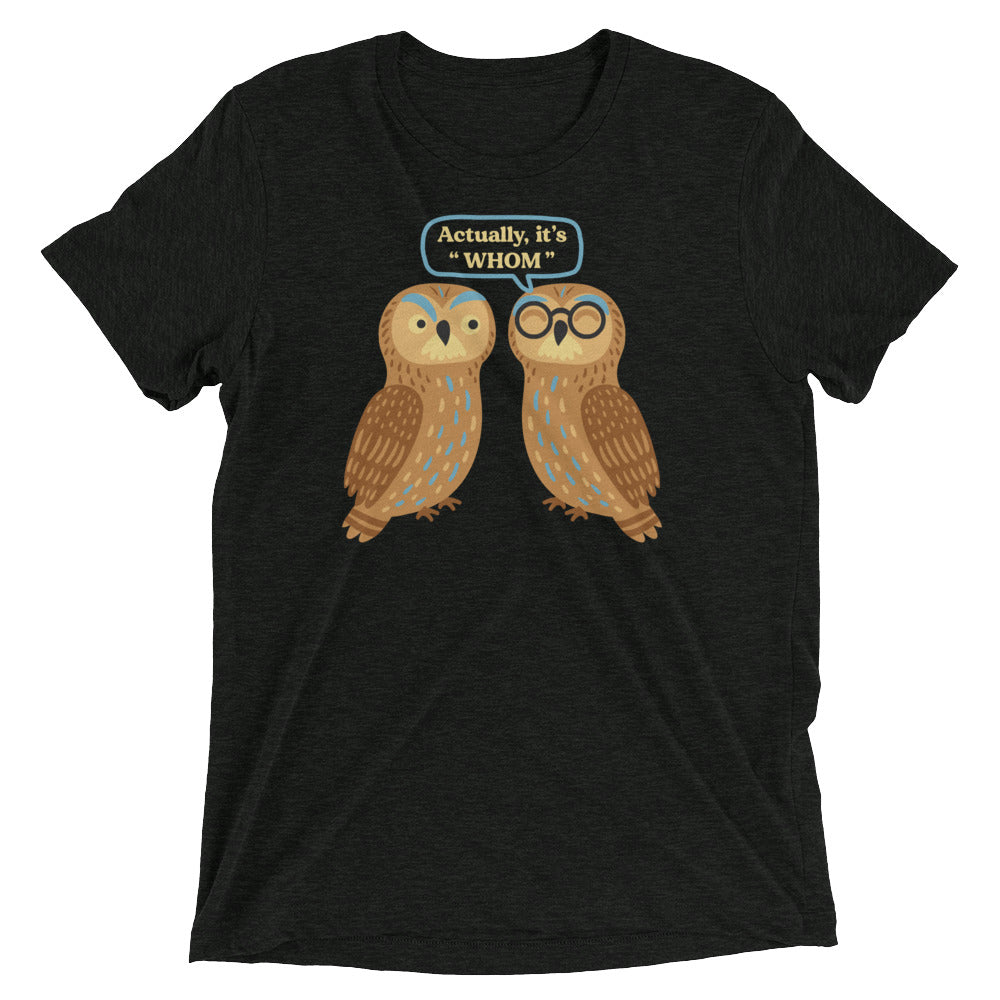Actually, It's Whom Men's Tri-Blend Tee product image 2